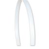Plastic Headband White Craft - 7mm 1/4 inch (12)