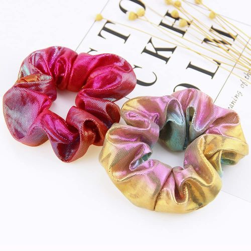 Pack of 10 Elastic Chiffon Hair Scrunchies, Satin Scrunchies for Women Hair Colourful Hair Band Hair Jewellery Rainbow Hair Bands for Girls Ladies Women Ponytail