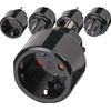Brennenstuhl 1508550 Socket Adaptor Black