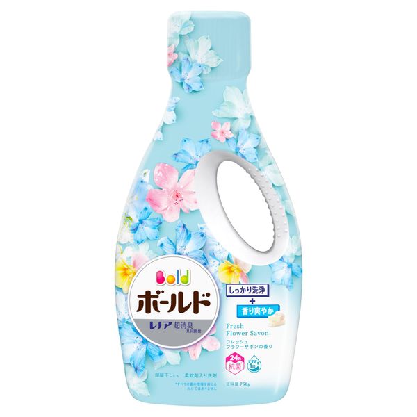 Bold Gel Laundry Detergent Liquid Fresh Flower Savon, 26.5 oz (750 g)