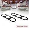 Aluminum Universal Car Rear Bumper Race Air Diversion Diffuser Panel Black USA
