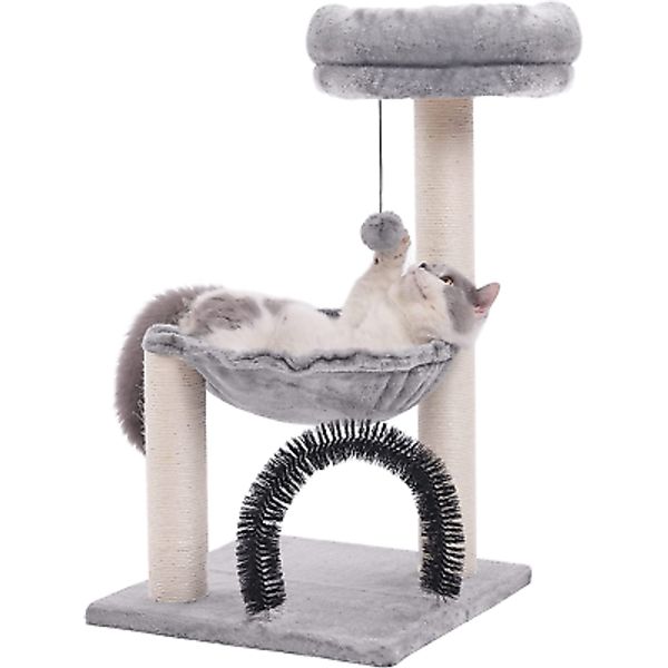 Cat Tree Tower for Indoor Cats,27.8 Inches Multi-Level Cat Tree with Scratching