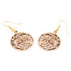WINDALF Viking Jewellery Earrings Odin & Sleipnier 4.5 cm Bronze, Fabric jewellery bag