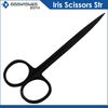 Iris Scissors Straight+ Curved 4.5" Black Coated, Surgical Instruments