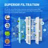 POOLPURE FS-2004 DE Grid Pool Filter Set Replace Unicel FS-2004 PFS2448,48 Sq.Ft