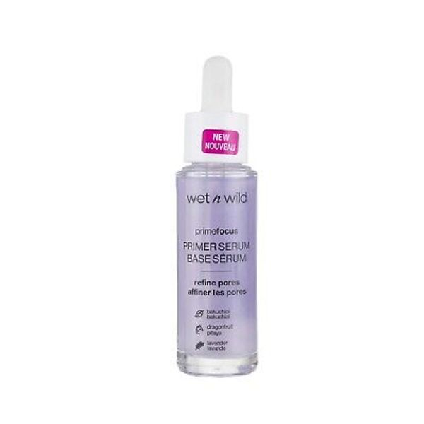 Wet n Wild PrimeFocus Primer Serum Liquid, Bakuchiol, Dragon Fruit, Lavender,...