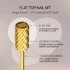 Professional Gold Large Barrel Nail Drill Bit Double Extra Coarse Grit 