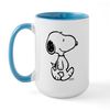 CafePress Peanuts Snoopy Mugs 15 oz (444 ml) Ceramic Coffee Mug