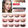 Moist Mall All-in-one Makeup Kit 12 Colors Eyeshadow Palette SIGHTLING Foundation Brush Liquid Lipstick Sponge Eyebrow Soap Winged Liner Stamp Set for Women