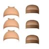 wig caps, Stocking Ultra Thin - 6 Pieces, Breathable, Sweat Absorber & Stretchable Light Brown Caps for Women, One Size Fits All