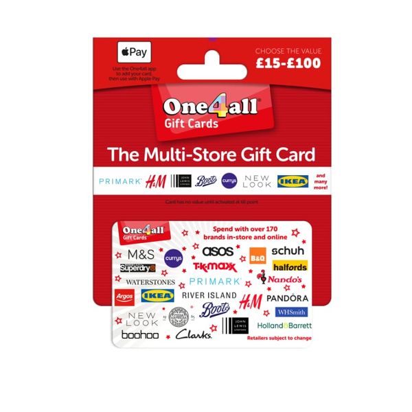 One4all UK Redemption Only Plastic Gift Card Delivered by Post