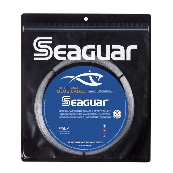 Seaguar Blue Label Big Game 100% Flourocarbon Fishing Line (DSF), 150lbs, 30 meters Break Strength/Length - 150FC30