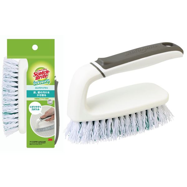 3M B-492J 3M Bath Cleaning Brush, Floor Compact, Antibacterial, Scotch Brite, Bath Shine