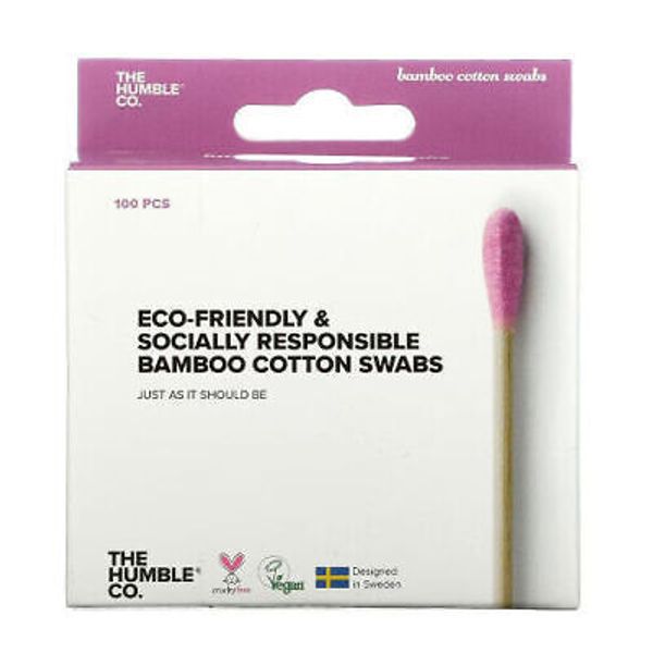 Cotton Swabs Purple  100 Count By The Humble Co