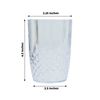 6 Crystal Clear 16 oz Plastic Disposable DRINKING GLASSES Party Events