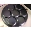 BRIGHT Non-Stick Mini Uthappam with Spatter Finish Coating with Handle