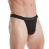 Papi Men's 3-Pack Cotton Stretch Thong, Red/Grey/Black, Large
