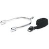 HKM Ladies spurs, 25mm length Silver/Black