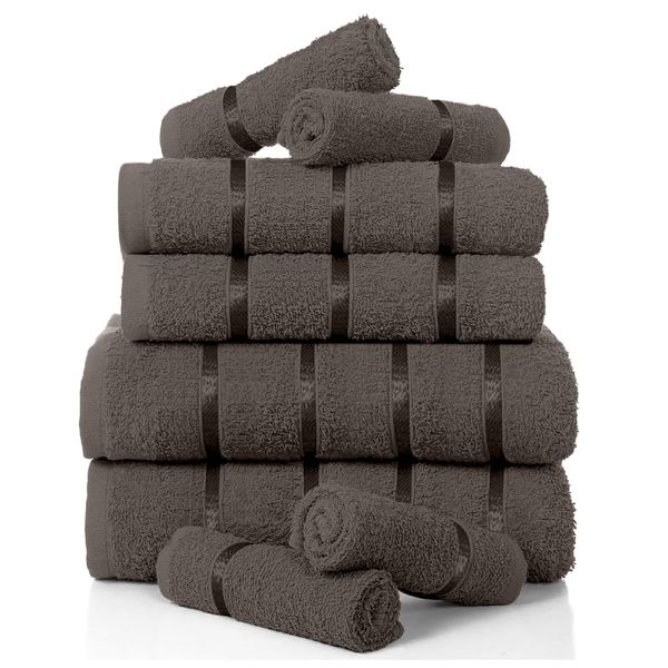 Luxurious 8 Pack Boston Towel Bale Set ( 4 Face, 2 Hand and 2 Bath)