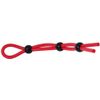 tyufgt6u Red Beads-Flexible Tie Time Rubber Adjustable Men's Ring Set