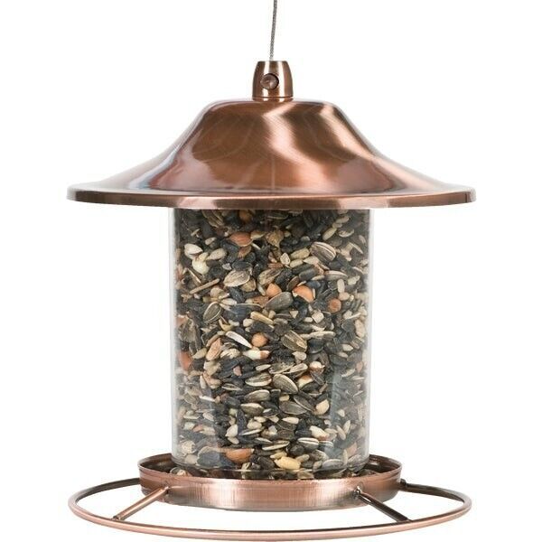 (2)-Perky Pet Copper Panorama 2 lb Hanging Bird Feeder Model: 312C