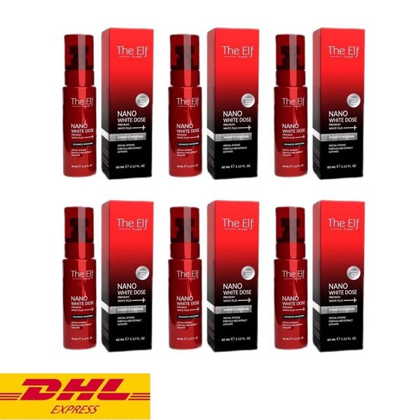 6x The Elf Nano White Dose Serum Premium Plus Skin Brightening Reduce Dark 60 ml