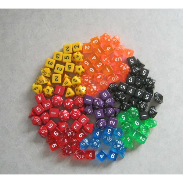 12x Sets of 10 Polyhedral Dice: Over a Pound of RPG / D&D Dice!