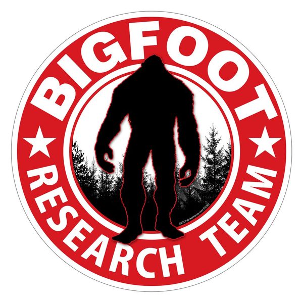 Bigfoot Research Team RED Sticker - 3 Inches