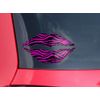 Lips Decal 9x5.5 Pink Zebra
