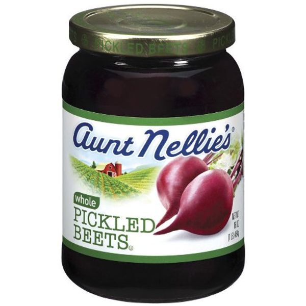 Aunt Nellie's Whole Pickled Beets, 16 Ounce Jars (Pack of 12)