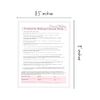 Permanent Makeup Intake, Consent, and Aftercare Form | 75 Pack | 8.5 x 11" A1 Forms | Clients Signature | for Providers Using Permanent Makeup Pigment for PMU | White and Pink Design