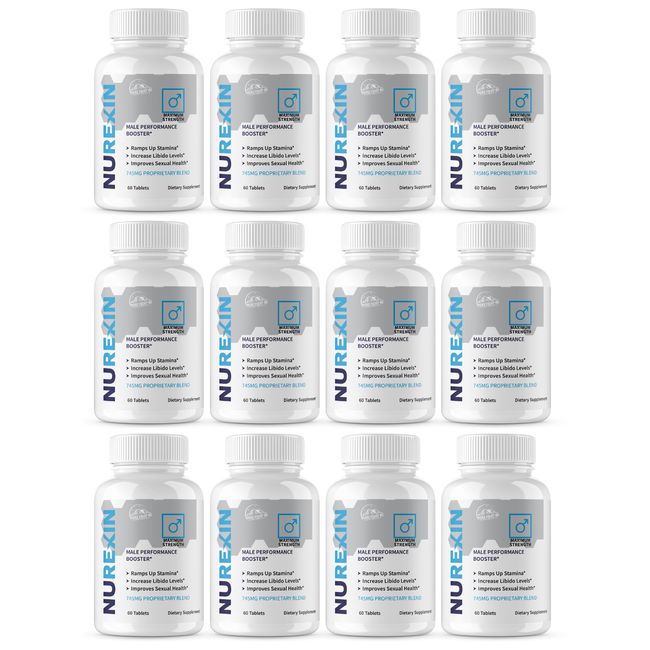 Nurexin Male Performance Booster 12 Bottles 600 Tablets