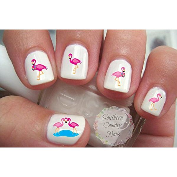 Flamingo Nail Art Decals