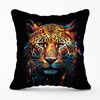Warren Reed - Designer Splashart Leopard Face Cushions 33cm x 48cm
