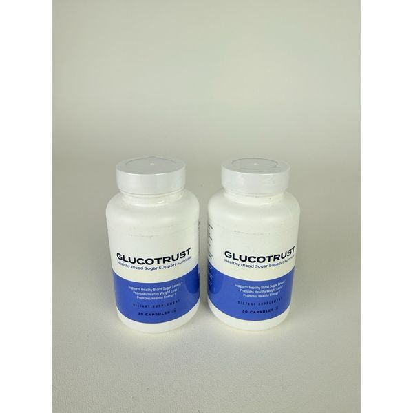 2x GLUCOTRUST Capsules, Glucotrust Blood Sugar Supplement Maximum