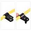 sourcing map 16mm Nylon R Type Cable Clip Wire Clamp with Screws Black 50pcs