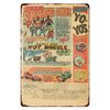 1979 action figures ad     metal tin sign