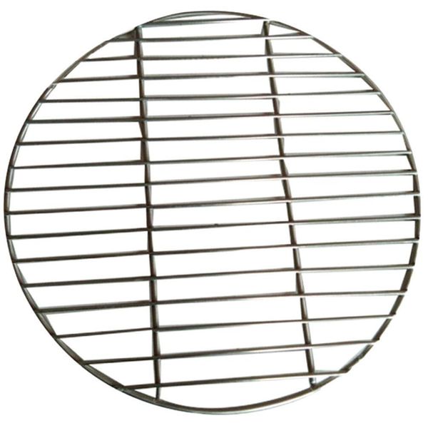 Kichvoe BBQ Grills Round Grill Mesh Barbecue Grill Net Grate Stainless Steel BBQ Mesh Grill Mats for Cookware Fire Pit Cooking Grate Outdoor 26cm (Silver) Outdoor Grills