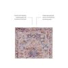 Linon Washable Merit Polyester 3'x5' Rug in Ivory