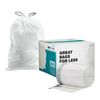 Plasticplace Custom Fit Trash Bags Compatible with simplehuman Code G, 200 Count