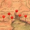 Map Tacks Push Pins 1/8 Inch Small Size, 300 Packs (Red)