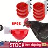 8 PCS Automatic Water Cups Poultry Drinker Waterer Chicken Duck Quail Drinking