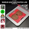 xTool F1 Shield Leather Hat Patch Jig, Laser Engraving Jig, Fiber Laser Template