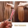 VOCOSTE Hair Scissors Hair Cutting Scissors Professional Barber Scissors Stainless Razor 16.5cm Pink