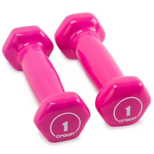 Brightbells Vinyl Hex Hand Weights, Spectrum Series I: Tropical - Colorful Coated Set of Non-slip Dumbbell Free Weight Pairs - Home & Gym Equipment (1)