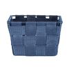 WENKO Adria Mini Dark Blue Storage Basket Rectangular Plastic Wicker Polypropylene 19 x 9 x 14 cm Dark Blue