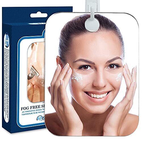 Anti-Fog Shaving Mirror | Fogless Bathroom Shower Mirror with Handheld Deluxe