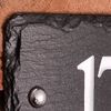 House numbers in rustic slate with 3 digits
