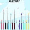 8 Pcs Telescopic Teachers Pointer, Extendable Hand Pointer Finger Pointer Stick, small Retractable Classroom Pointer for Elementary School Kindergarten Teacher, Classroom Supplies (Multicolor)