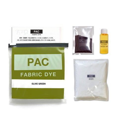 PAC FABRIC DYE Textile Dye col.23 Olive Green with Color Retenant